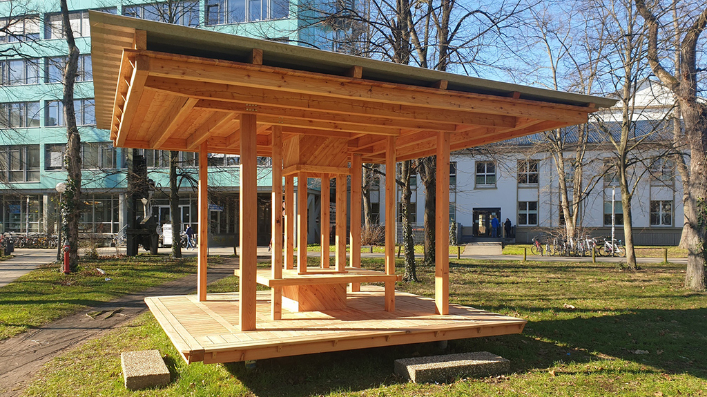 Lernpavillon auf dem Campus Süd des KIT