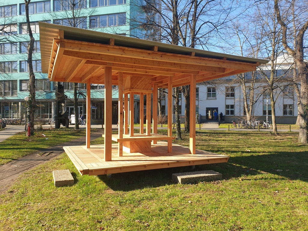 Lernpavillon auf dem Campus Süd des KIT