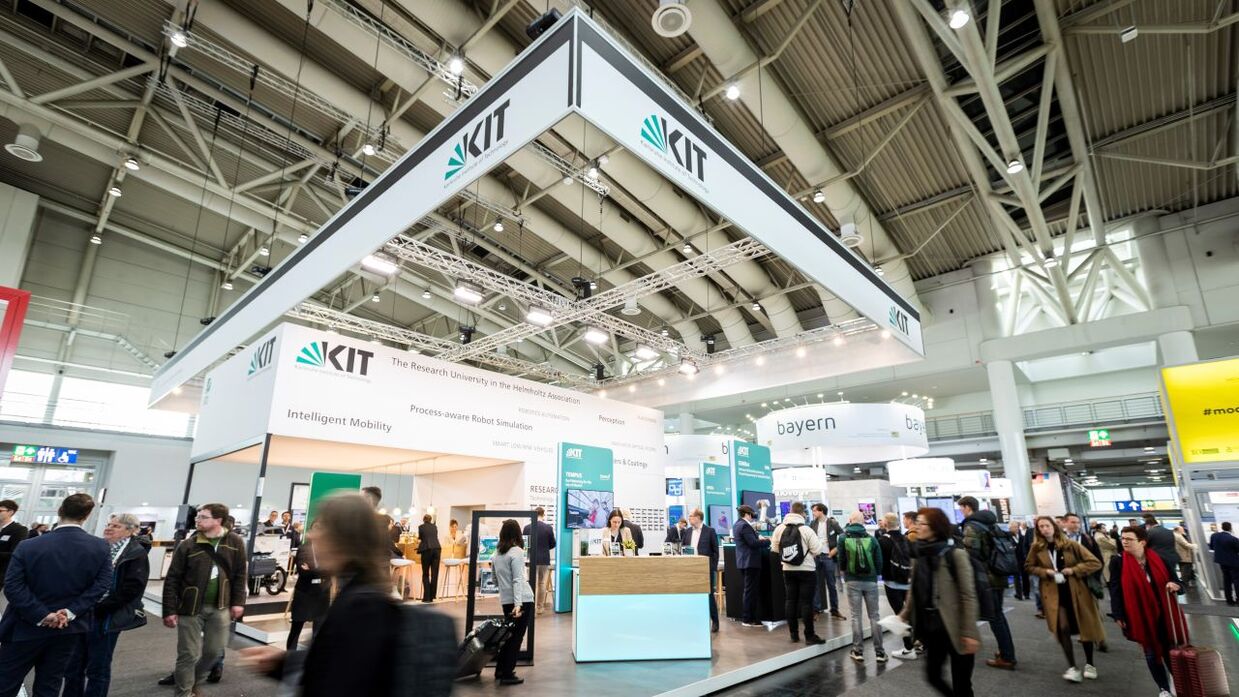 Hannover Messe 2023Stand des KIT im Future Hub