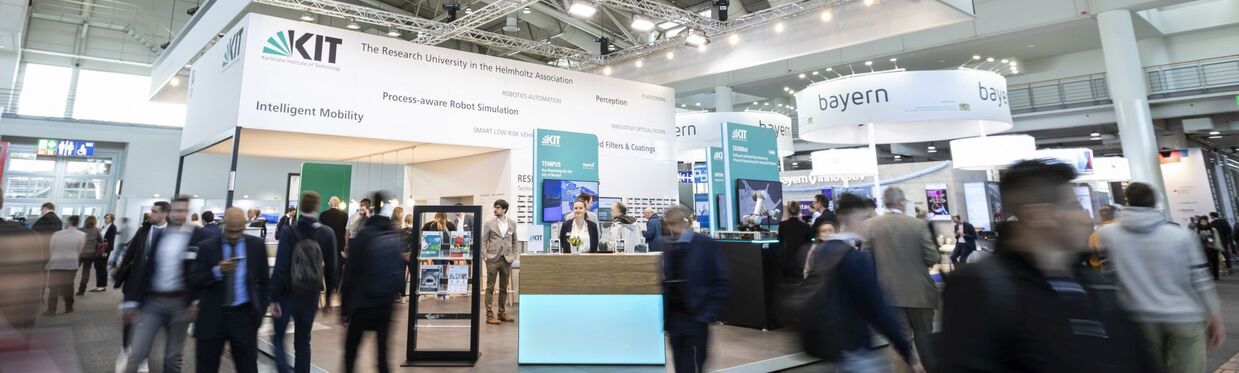 Messestand des KIT auf der Hannover Messe 2023