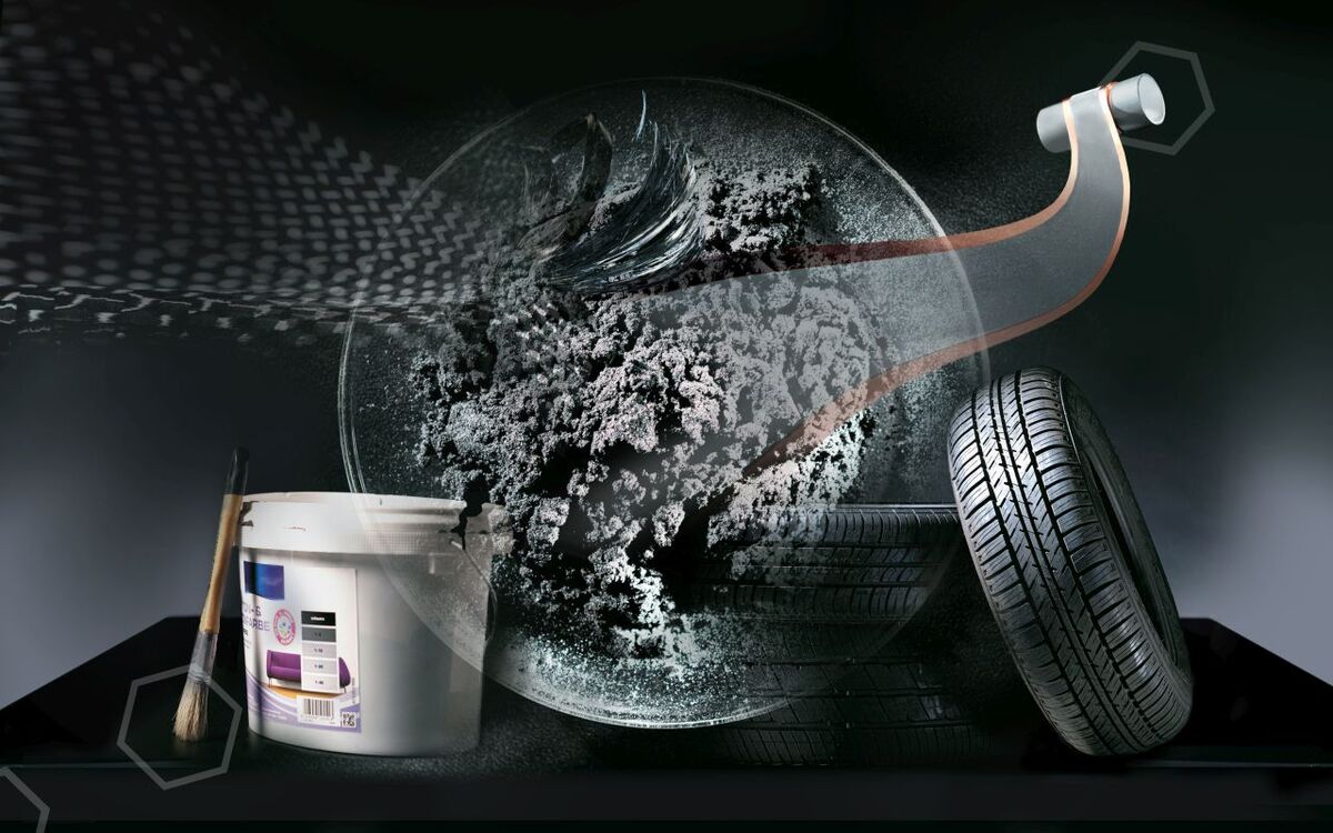 Autoreifen, Schläuche, Förderbänder - Carbon Black wird als Füllstoff in der Gummiindustrie eingesetzt.